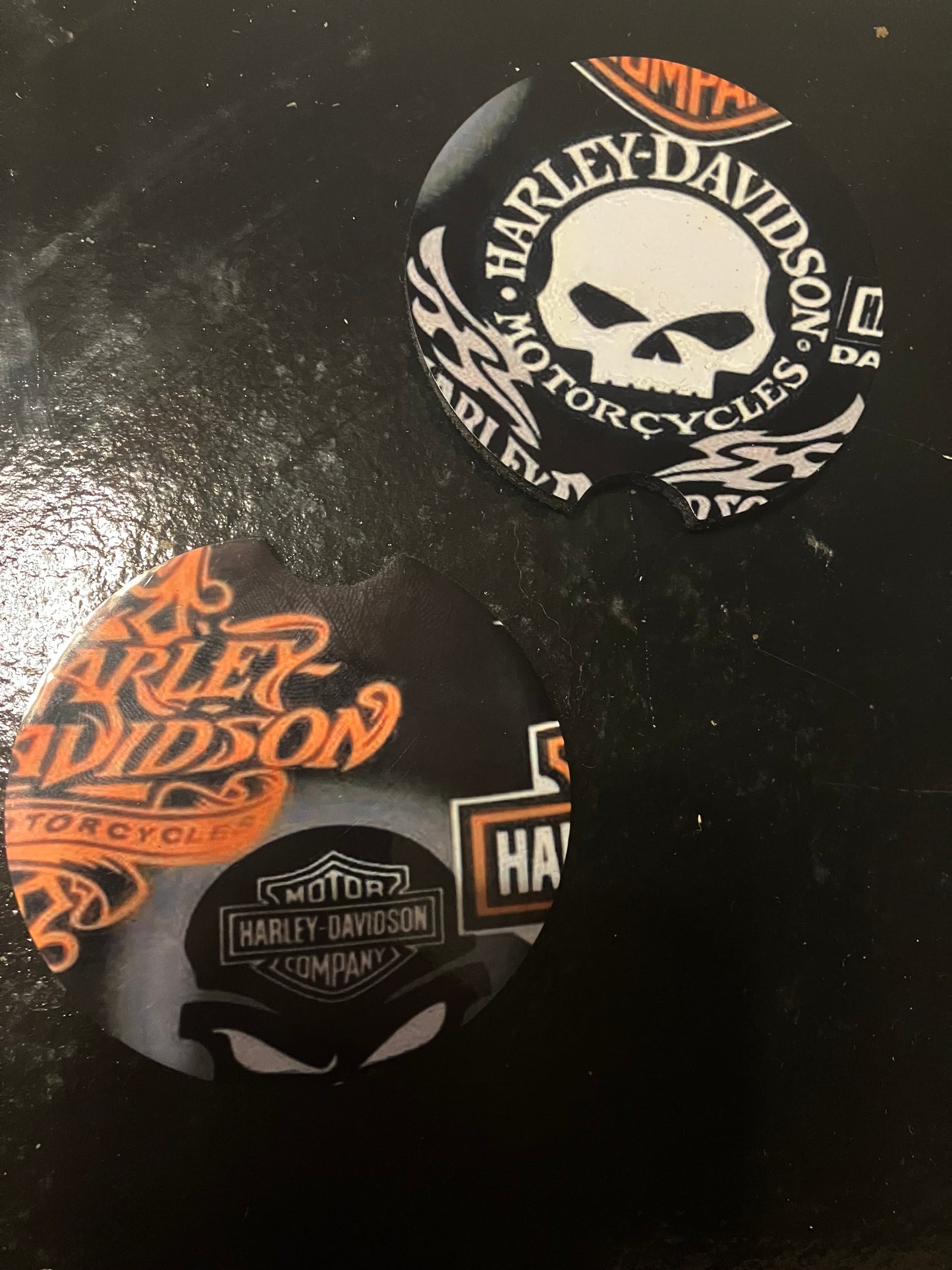 Harley Davidson car coasters