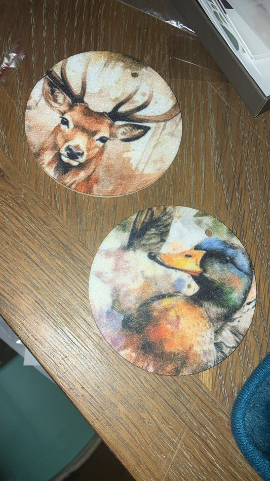 Deer and duck air fresheners