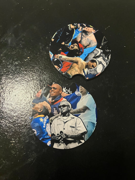 Chris brown car coasters