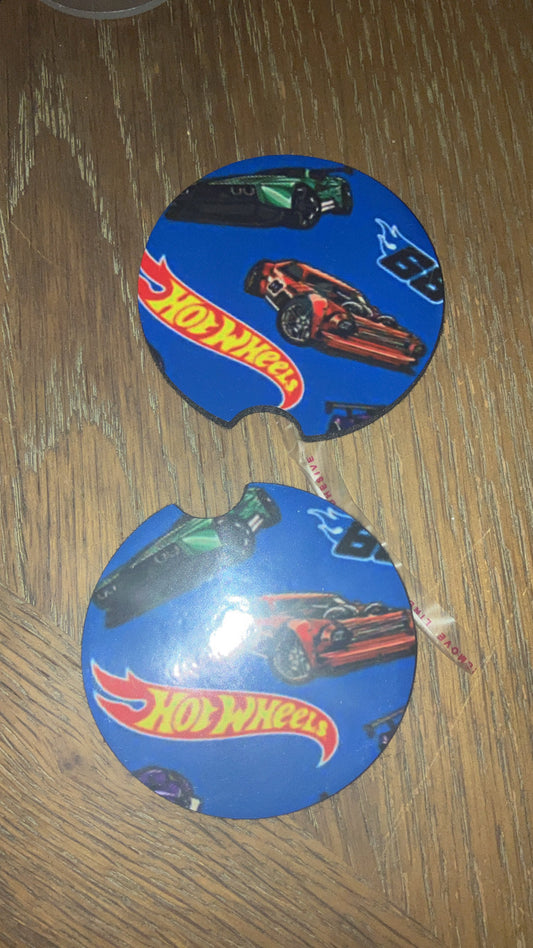 Hot wheels car coasters