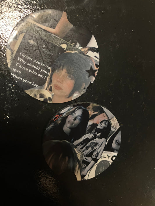Billie elish car coasters