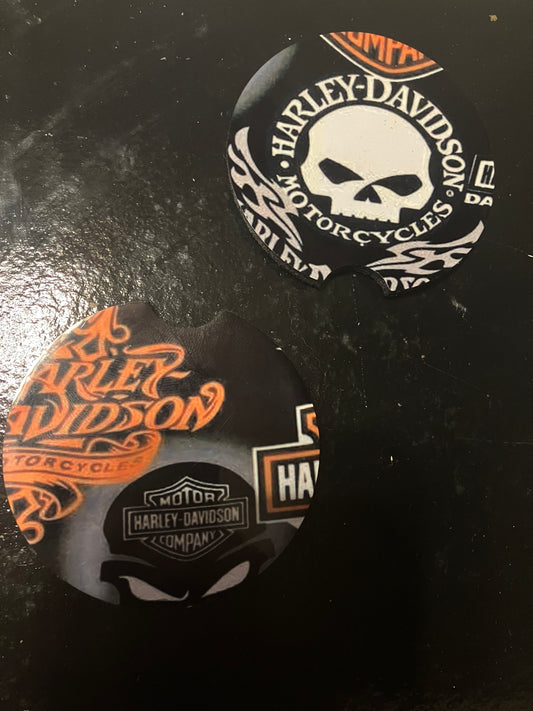 Harley Davidson car coasters