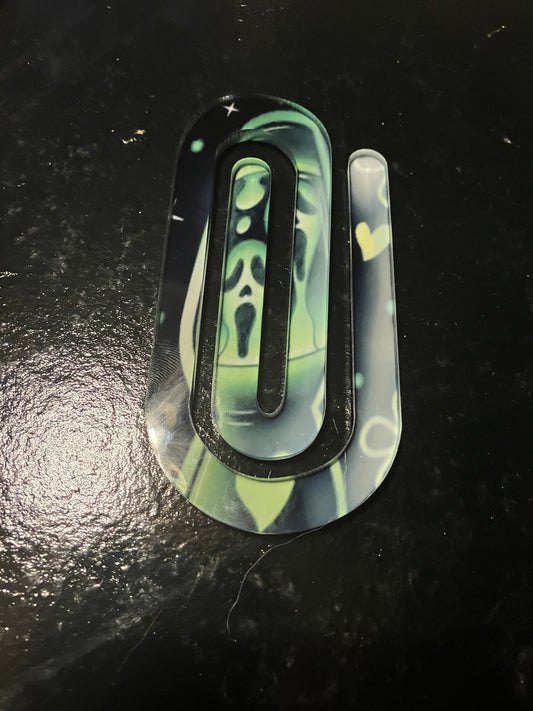 Ghost face paper clip