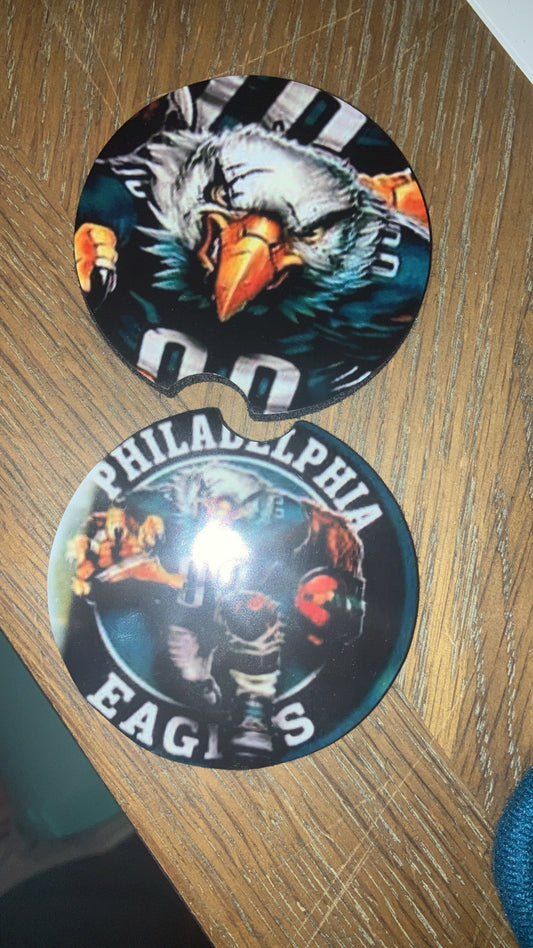 Eagles car coasters